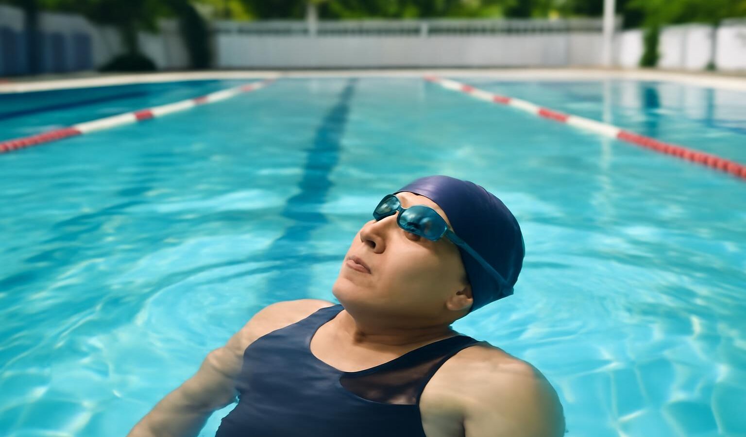 calm swimmer water