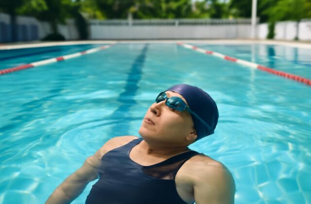 calm swimmer water