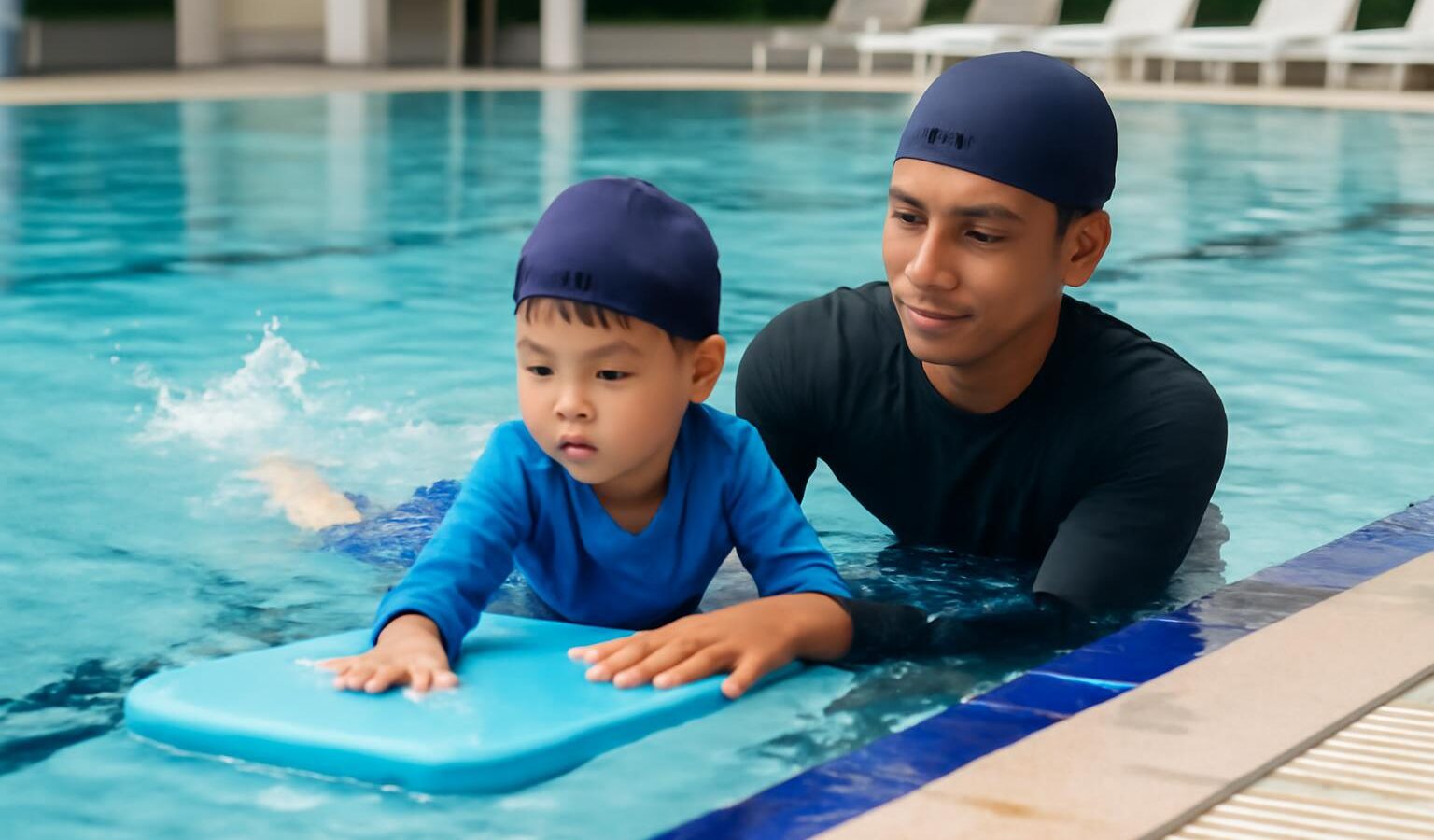 child first swim lesson
