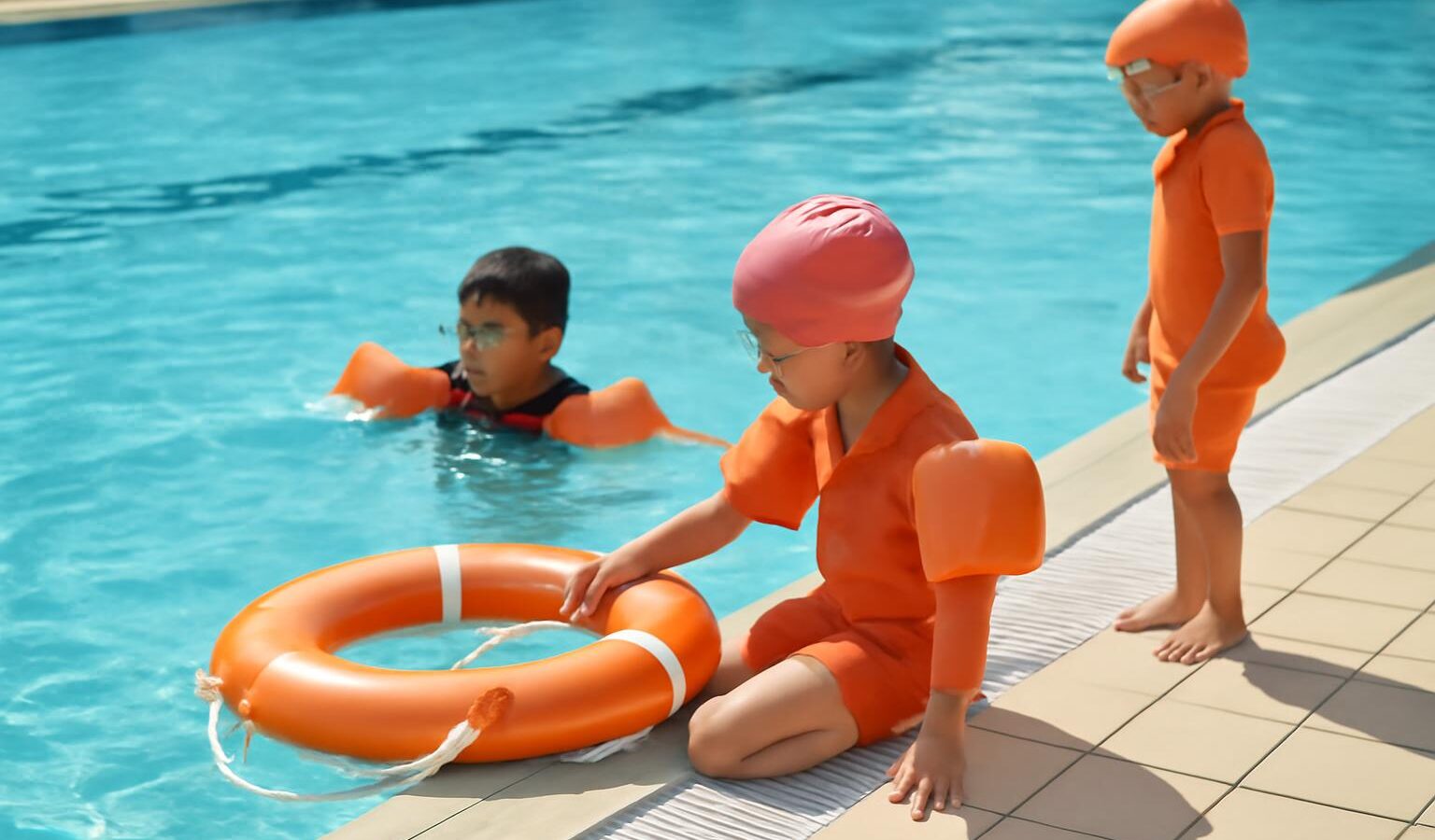 swimming pool kids