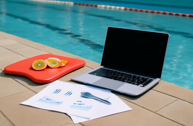 documents laptop