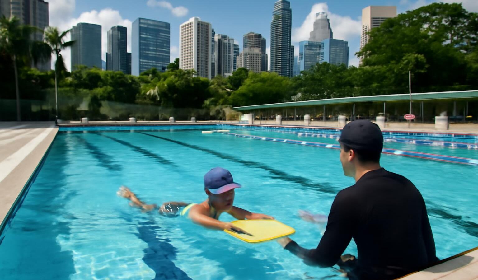 city swimming pool