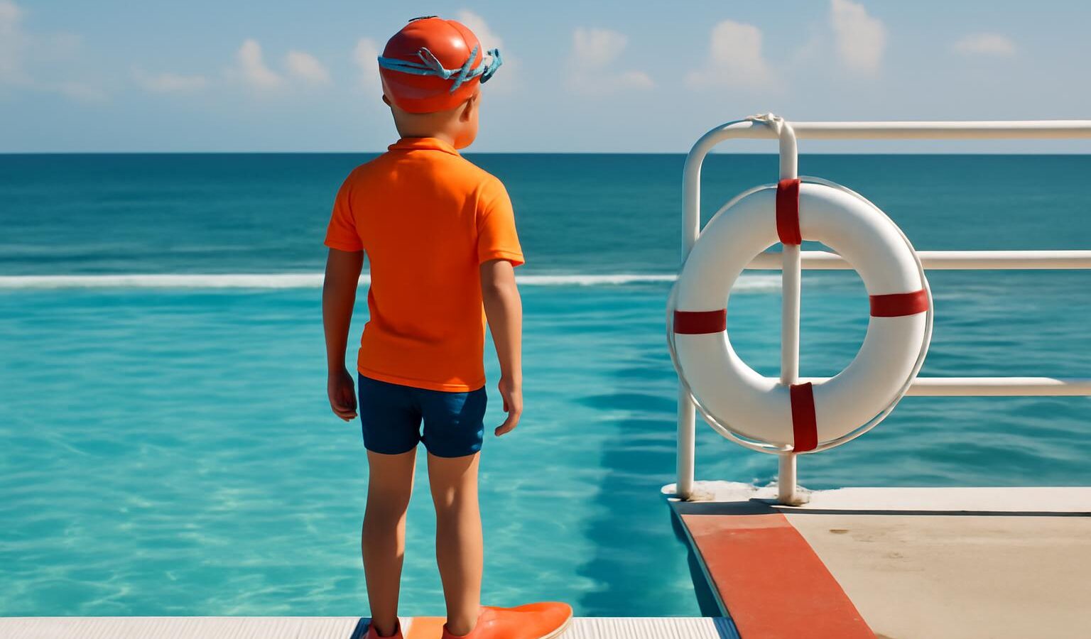 swimming pool seaside
