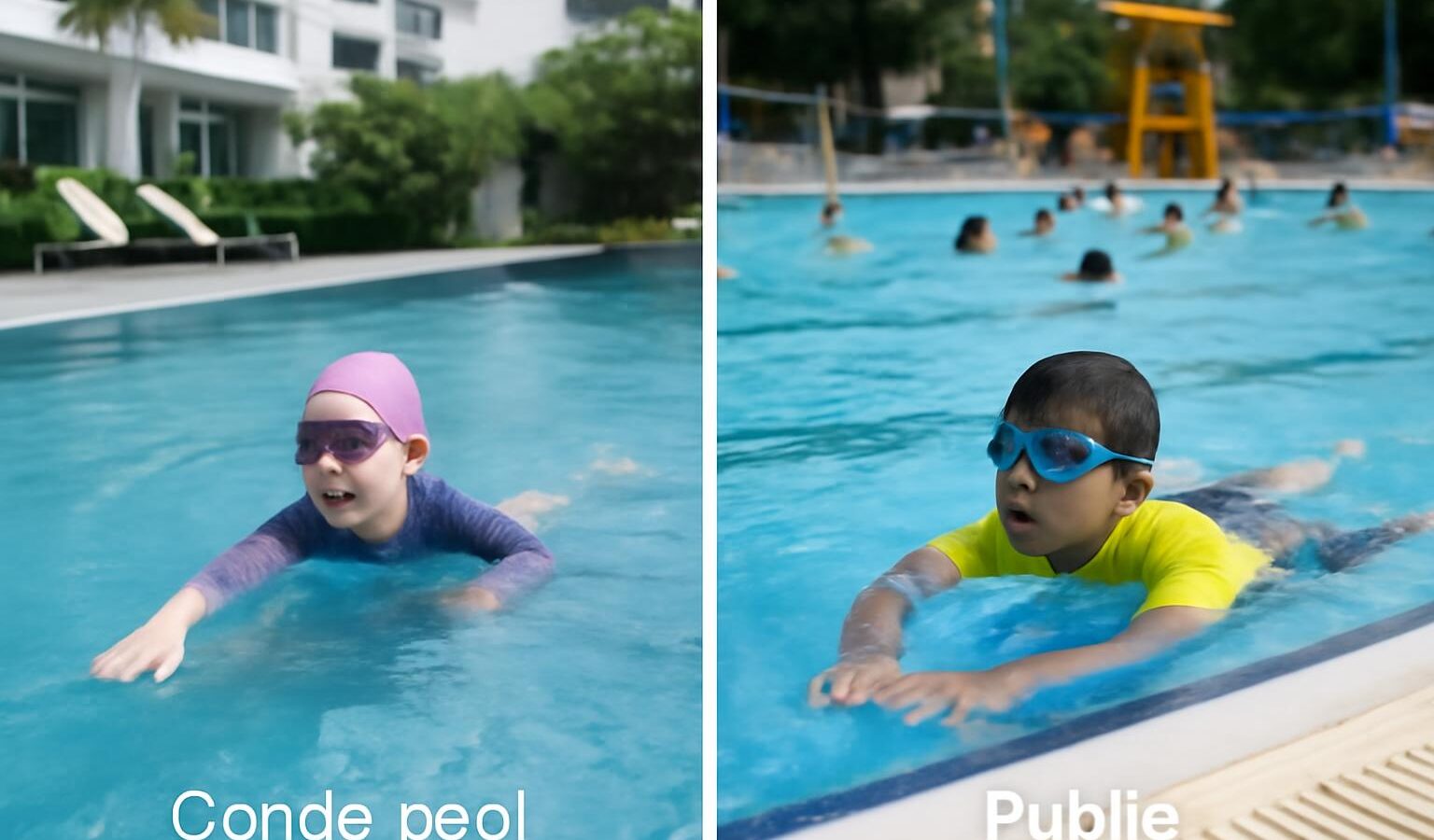 condo pool vs public