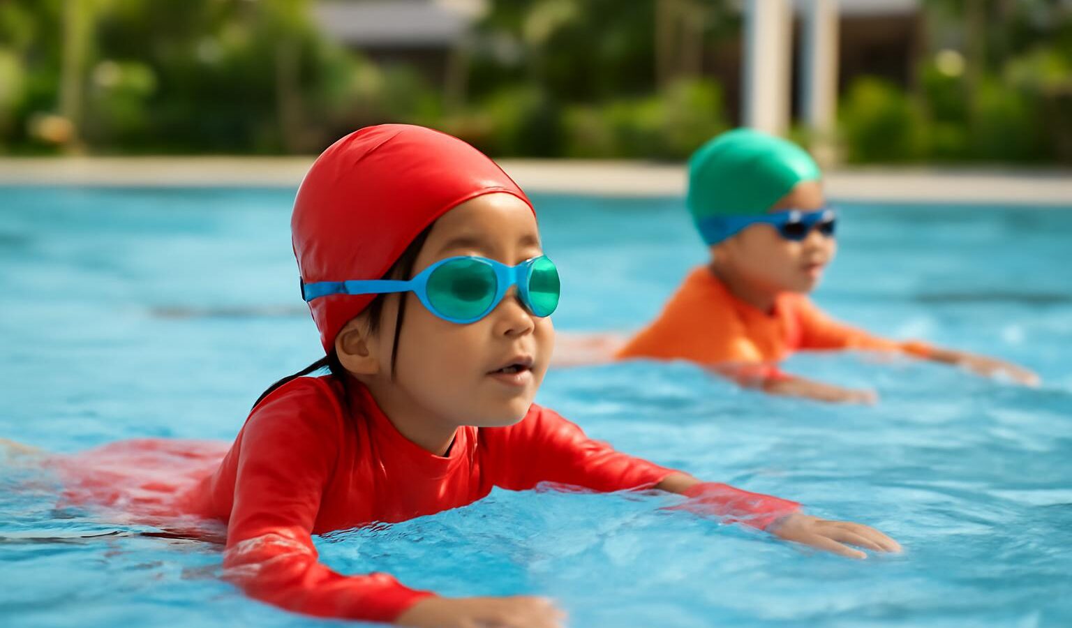 kids holiday swimming