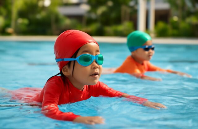 kids holiday swimming