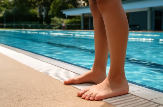 pool deck feet