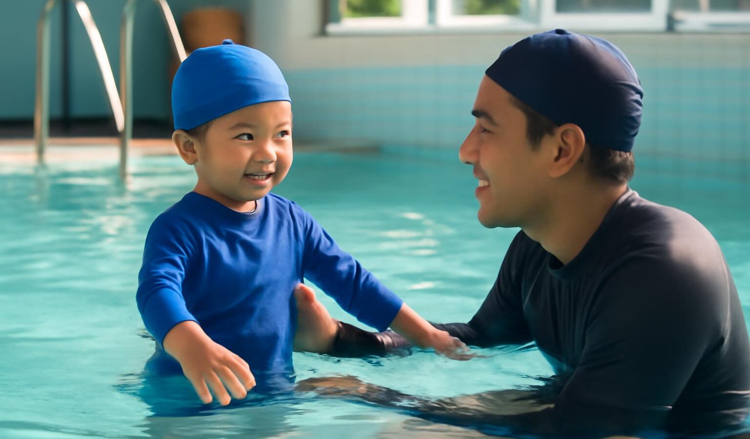 child first swim lesson