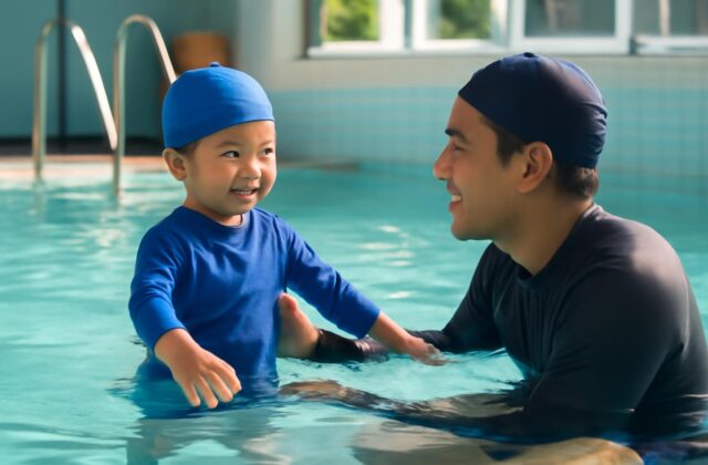 child first swim lesson
